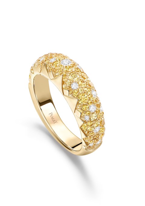 28. Piaget Sunlight Ring Yellow Sapphires YG_G34R1000 (Small)